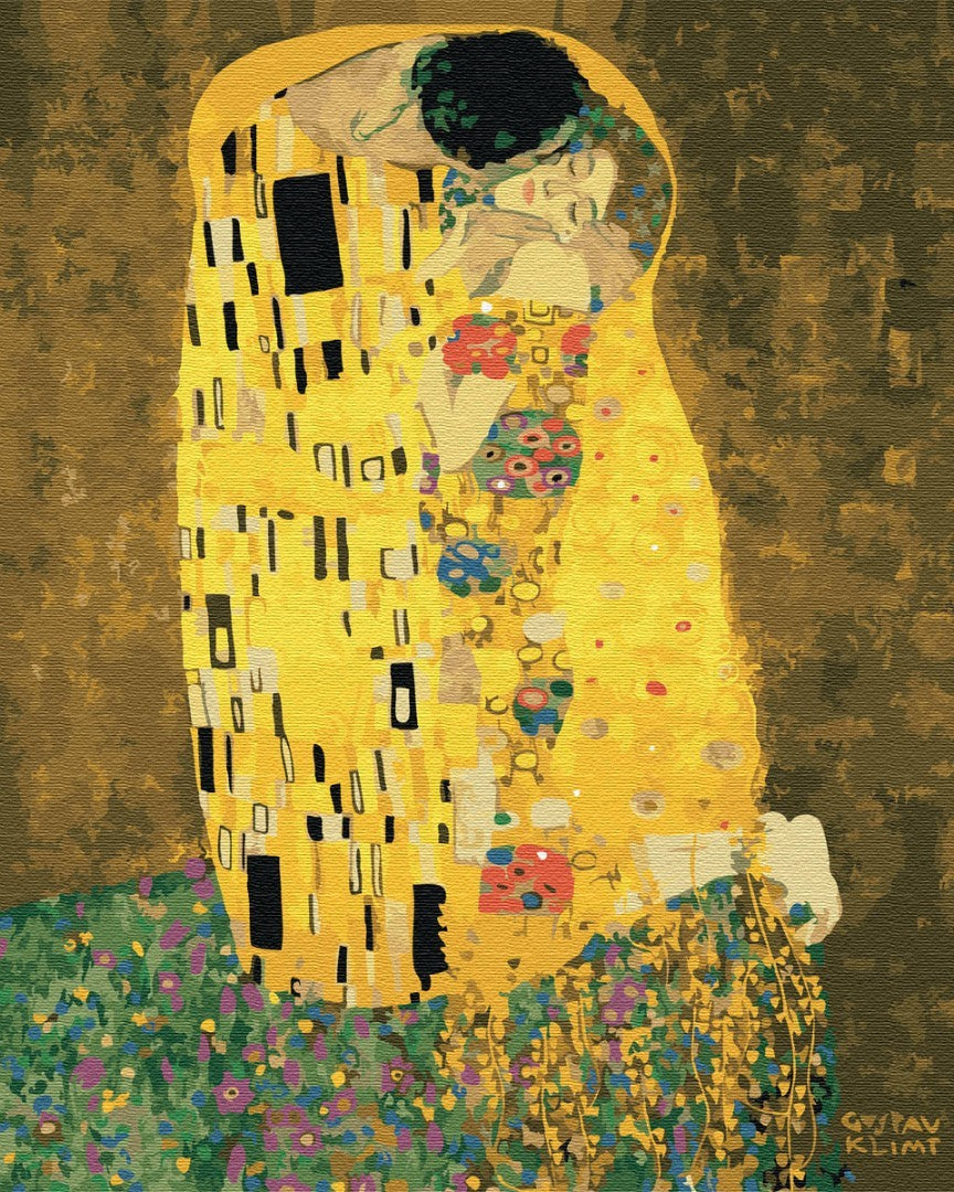 Malen nach Zahlen Motiv - Der Kuss von Gustav Klimt