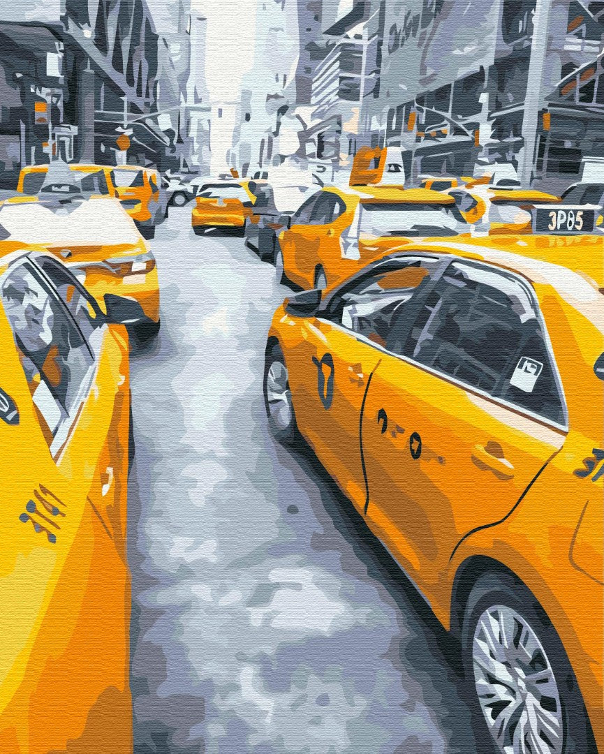 Malen nach Zahlen Motiv - New Yorker Taxi