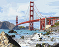 Malen nach Zahlen Motiv - Brücke in San Francisco