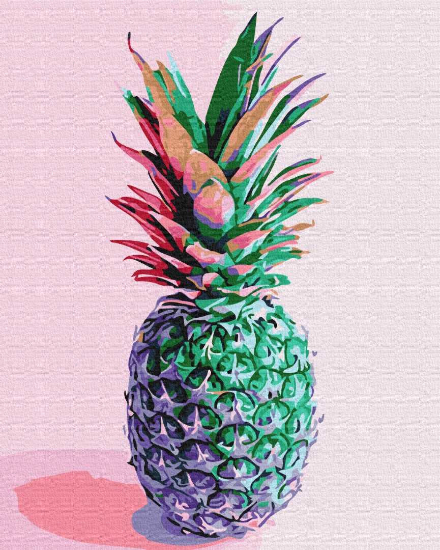 Malen nach Zahlen Motiv - Ananas