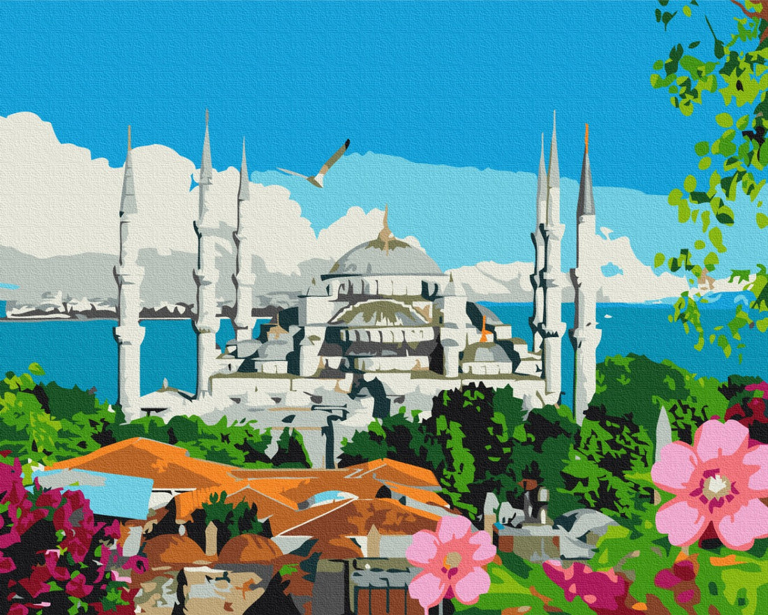 Malen nach Zahlen Motiv - Sommer in Istanbul